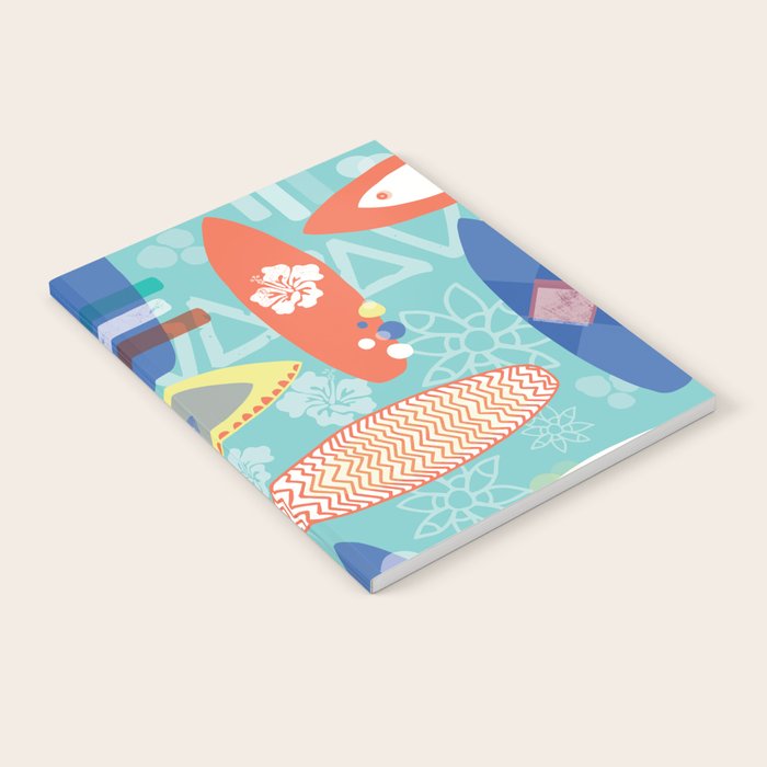 Vintage Surfboards Pattern Notebook Gallery Image 2