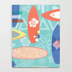 Vintage Surfboards Pattern Notebook Gallery Image 4