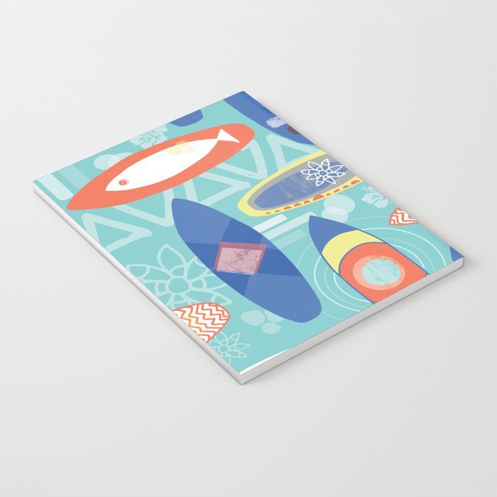 Vintage Surfboards Pattern Notebook Gallery Image 3