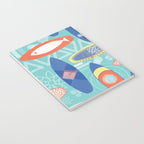 Vintage Surfboards Pattern Notebook Gallery Image 3
