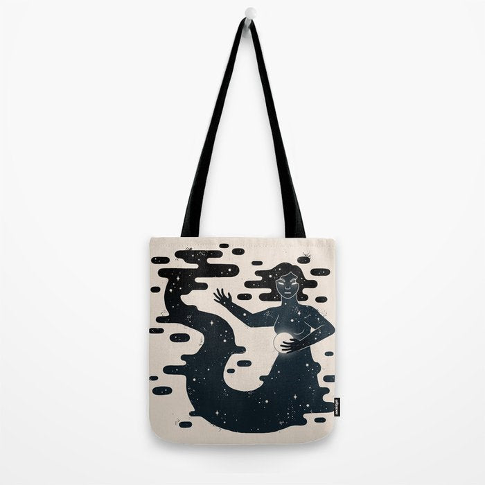 Space Mermaid Tote Bag Gallery Image 2