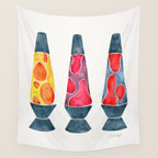 Retro Vibes - Warm Palette Wall Tapestry Gallery Image 4
