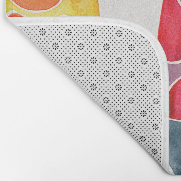 Retro Vibes - Warm Palette Bath Mat Gallery Image 2