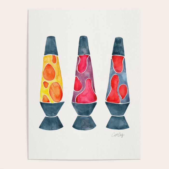 Retro Vibes - Warm Palette Poster Gallery Image 1