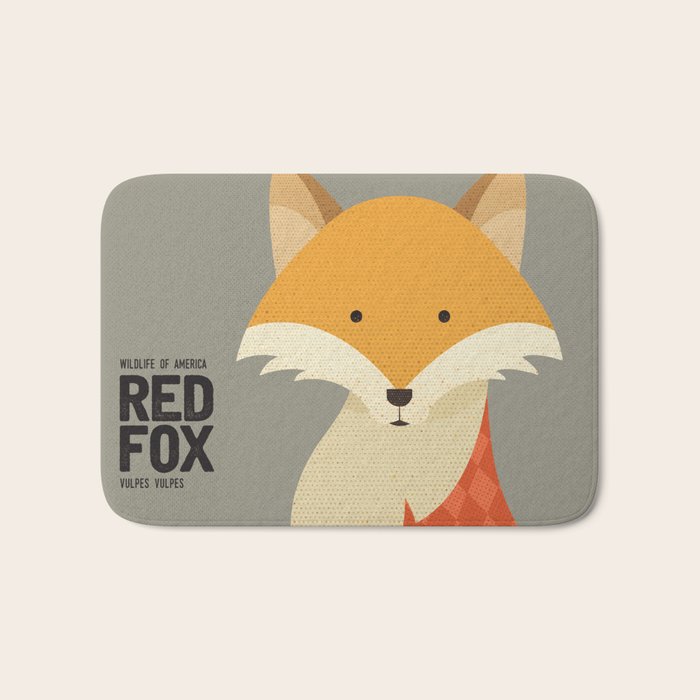 Hello Red Fox Bath Mat Gallery Image 1