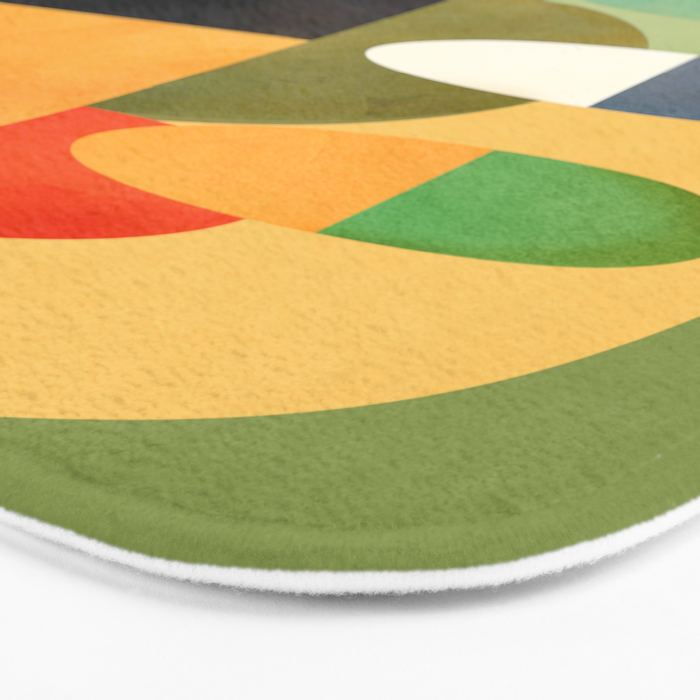 Modern Abstract Geometric Art 26 Bath Mat Gallery Image 3