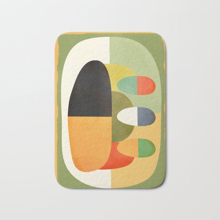Modern Abstract Geometric Art 26 Bath Mat Gallery Image 1