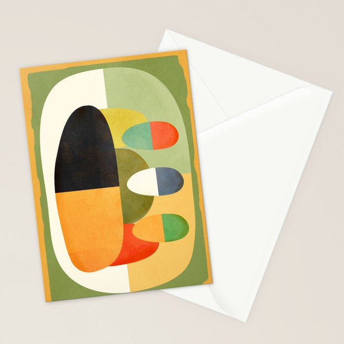 Modern Abstract Geometric Art 26 Stationery Card Gallery Image 2