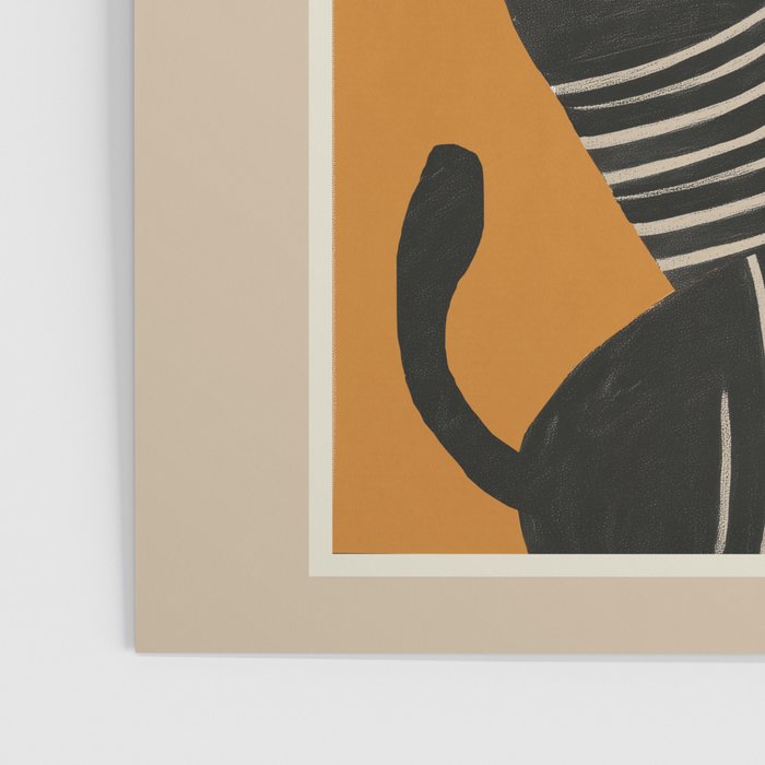 Abstract Black Cats Poster Gallery Image 3