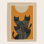 Abstract Black Cats Poster Gallery Image 4