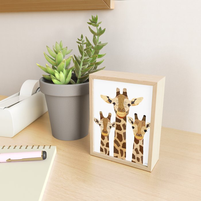 Giraffe Collage Mini Art Print Gallery Image 2