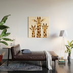 Giraffe Collage Wood Wall Art Gallery Image 2