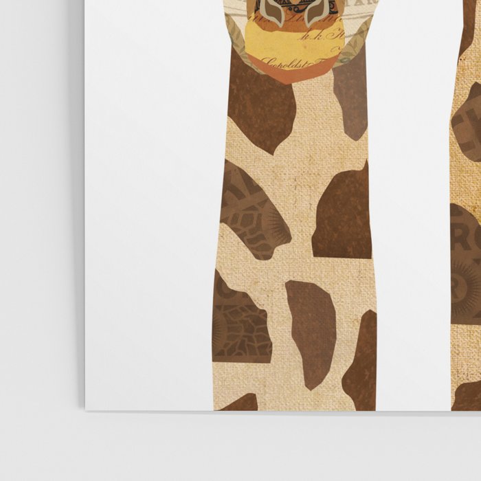 Giraffe Collage Poster Gallery Image 3