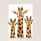 Giraffe Collage Stationery Card Gallery Image 2