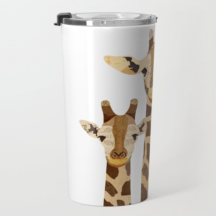 Giraffe Collage Travel Mug Gallery Image 3