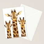 Giraffe Collage Stationery Card Gallery Image 2