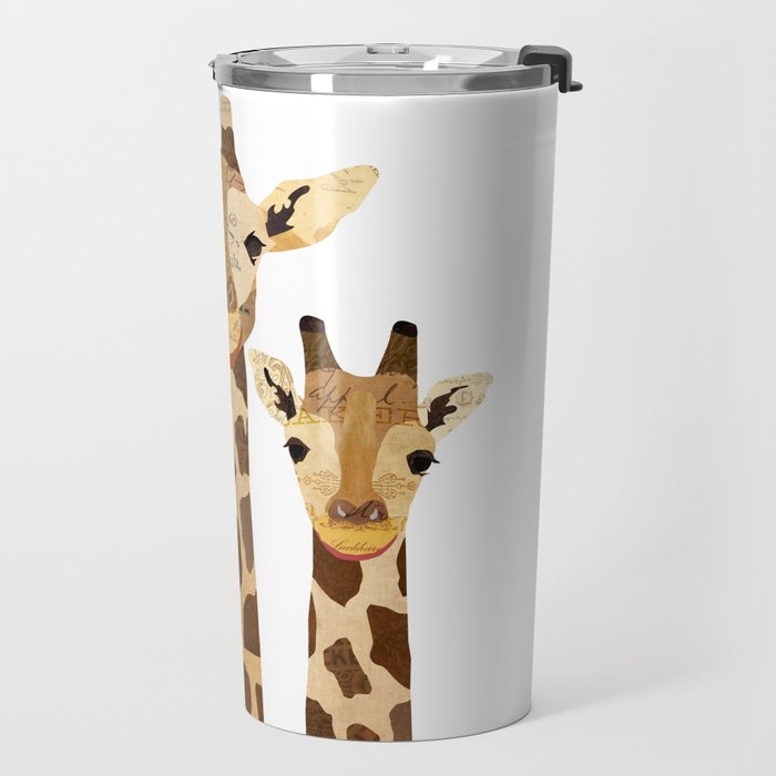Giraffe Collage Travel Mug Gallery Image 2