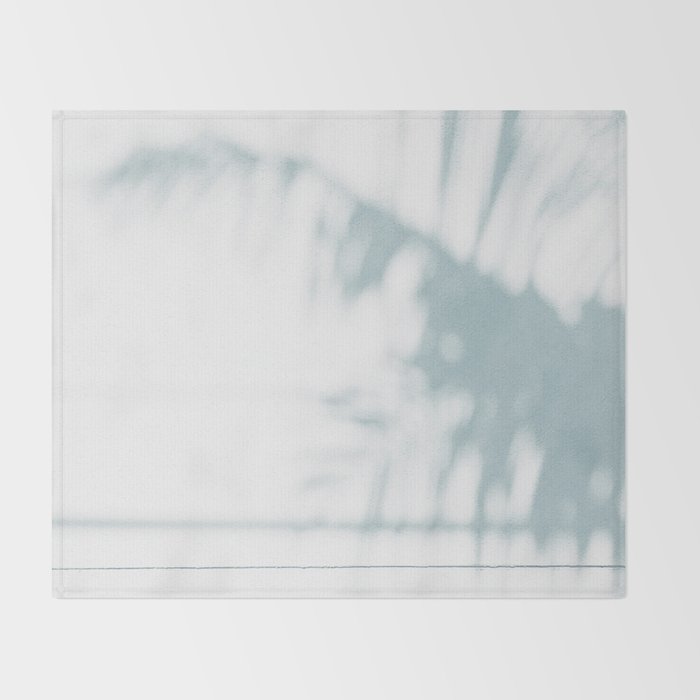 palm shadow Throw Blanket Gallery Image 2