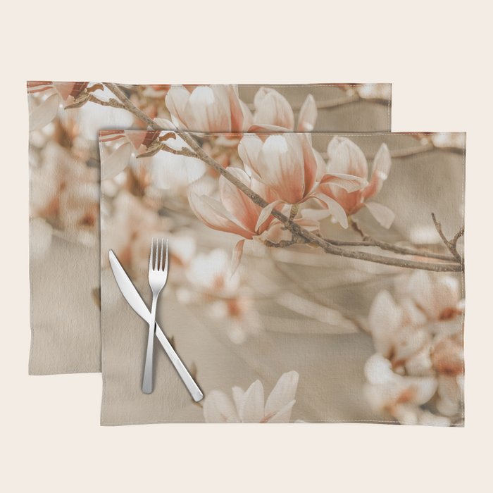 MAGNOLIA PEACH BLOSSOM TREE Placemat Gallery Image 1