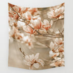 MAGNOLIA PEACH BLOSSOM TREE Wall Tapestry Gallery Image 4