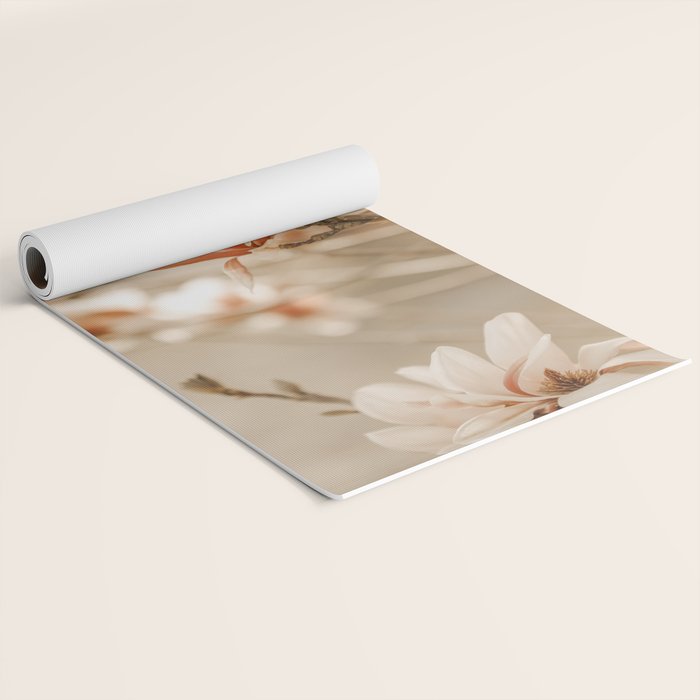 MAGNOLIA PEACH BLOSSOM TREE Yoga Mat Gallery Image 2