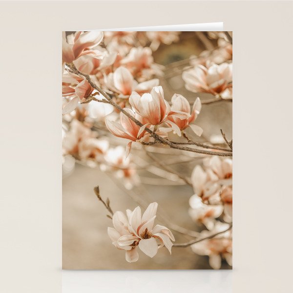 MAGNOLIA PEACH BLOSSOM TREE Stationery Card Gallery Image 2