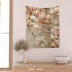 MAGNOLIA PEACH BLOSSOM TREE Wall Tapestry Gallery Image 2