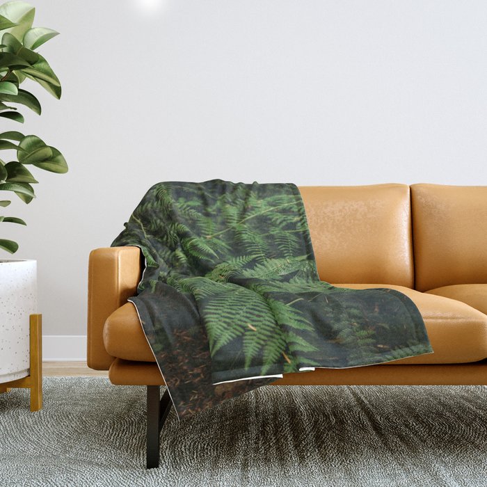 Ferns IX Throw Blanket Gallery Image 1