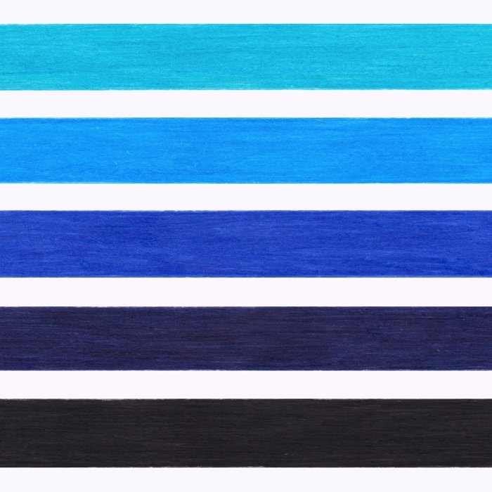 Colorful Blue Stripe Pattern Coffee Mug Gallery Image 2