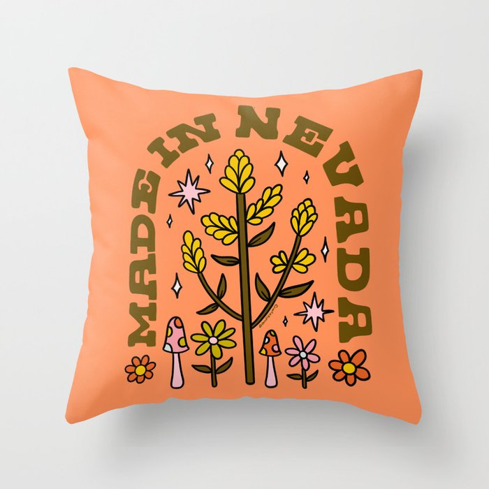 Made In Nevada Throw Pillow Gallery Image 6