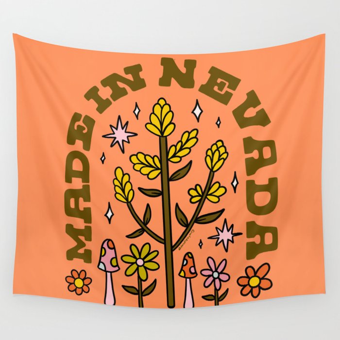 Made In Nevada Wall Tapestry Gallery Image 4