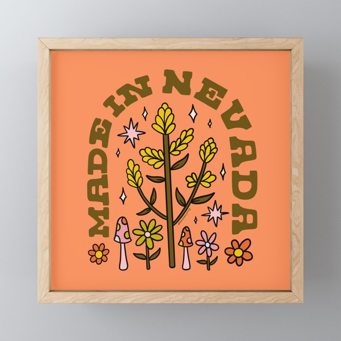 Made In Nevada Mini Art Print Gallery Image 1