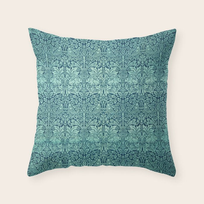 William Morris "Brer rabbit" 5. Throw Pillow Gallery Image 6