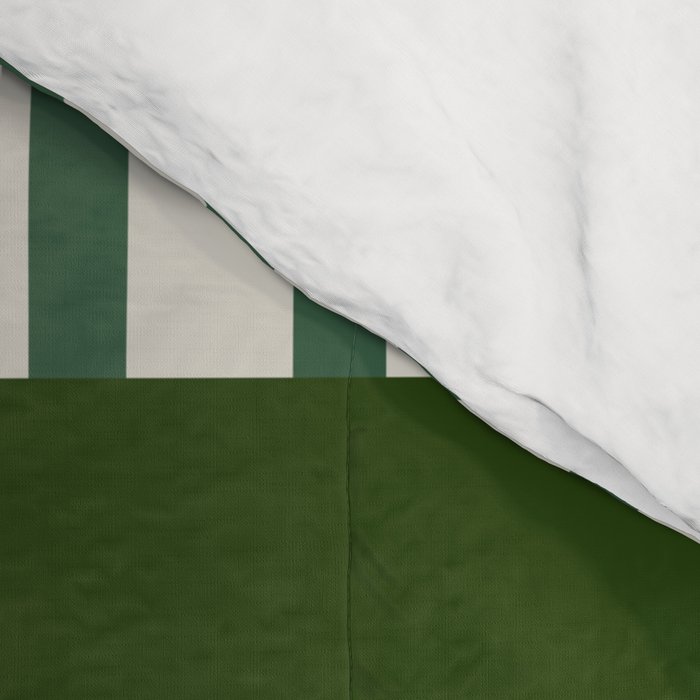 Snowflake Green Striped Comforter Gallery Image 4