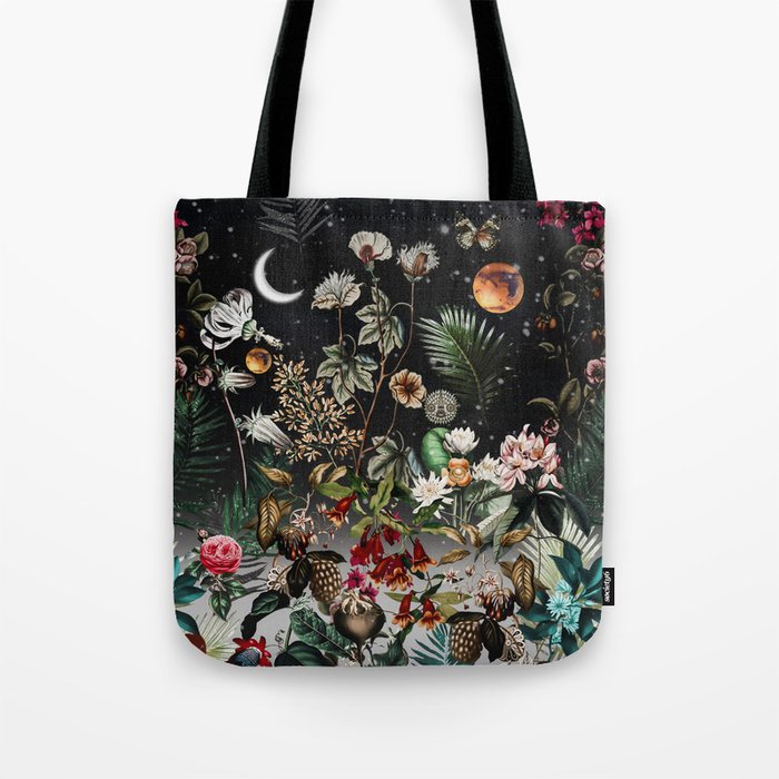 Future Garden Botanical Night Tote Bag Gallery Image 1