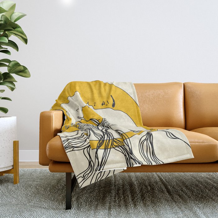 Sun and Moon Throw Blanket Gallery Image 1