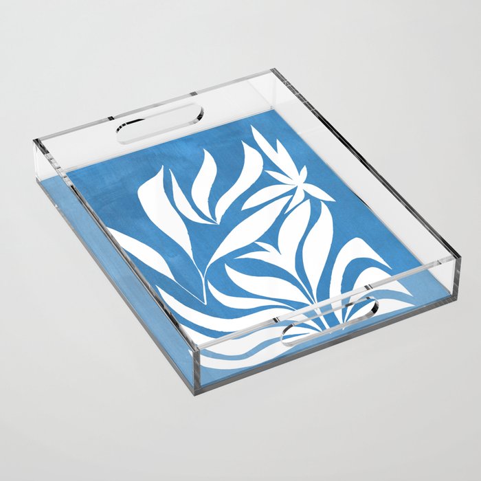 Pastel Blue Bush Acrylic Tray Gallery Image 1