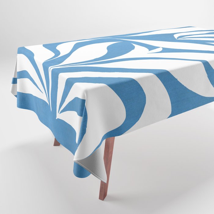Pastel Blue Bush Tablecloth Gallery Image 1