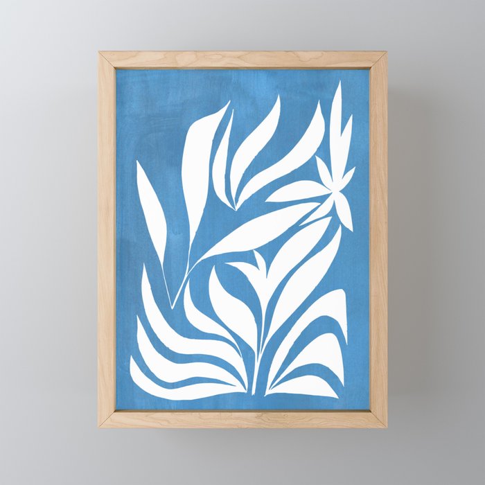 Pastel Blue Bush Mini Art Print Gallery Image 1
