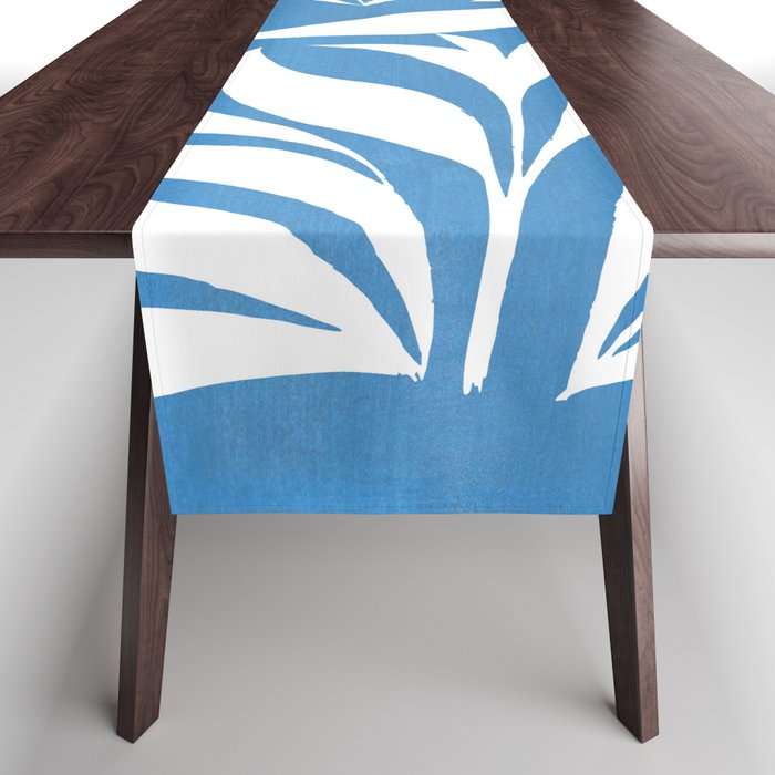 Pastel Blue Bush Table Runner Gallery Image 1