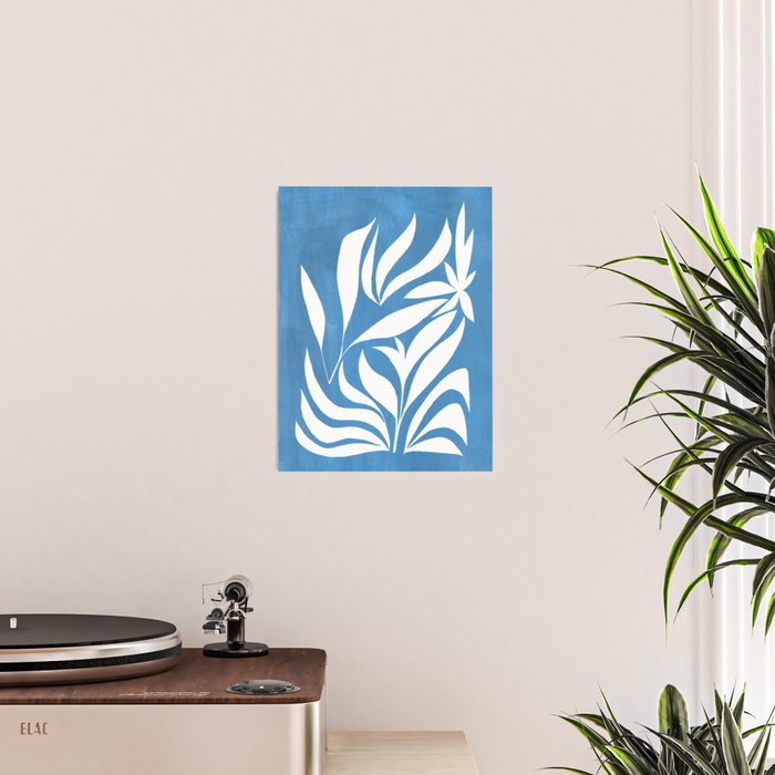 Pastel Blue Bush Poster Gallery Image 2