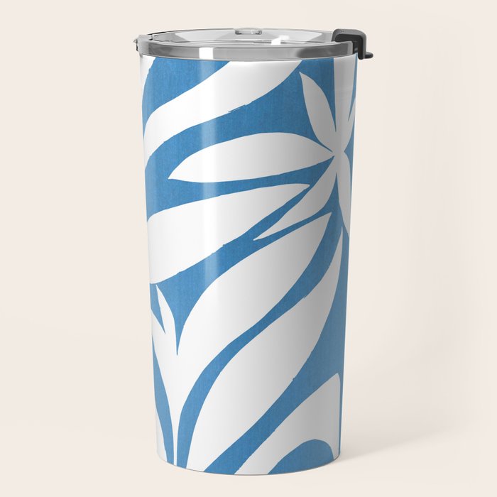 Pastel Blue Bush Travel Mug Gallery Image 2