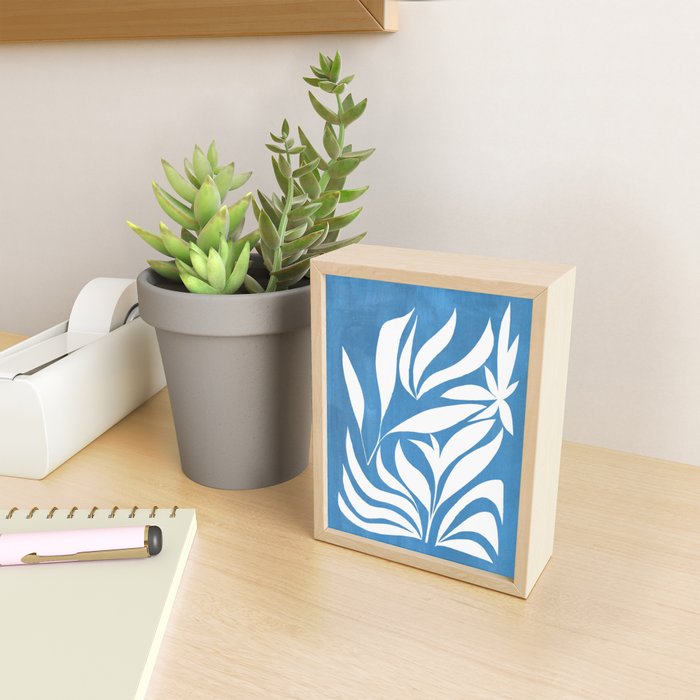 Pastel Blue Bush Mini Art Print Gallery Image 2