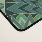 Green Art Deco Papyrus Desk Mat Gallery Image 4