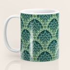 Green Art Deco Papyrus Coffee Mug Gallery Image 3