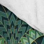 Green Art Deco Papyrus Comforter Gallery Image 4
