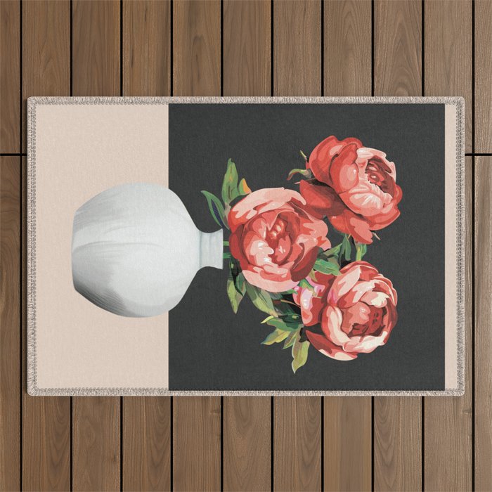 Vase of Flowers 3 Outdoor Rug Gallery Image 1