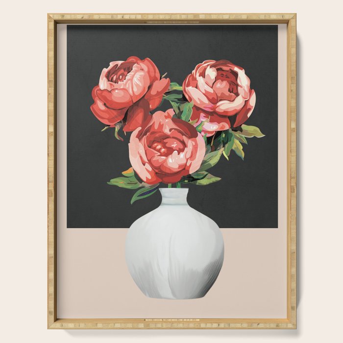 Vase of Flowers 3 Serving Tray Gallery Image 1