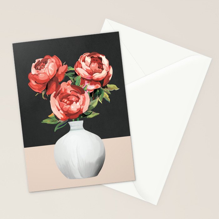 Vase of Flowers 3 Stationery Card Gallery Image 2