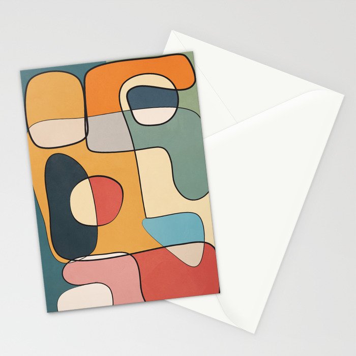 Abstract Line Art 07 Stationery Card Gallery Image 2